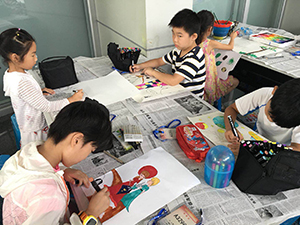第八届江苏省少年儿童现场书画大赛在我馆报告厅正式开幕